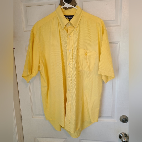 Ralph Lauren Men's Classic Golf Shirt, Size: XL Color: Yellow - Picture 3 of 13